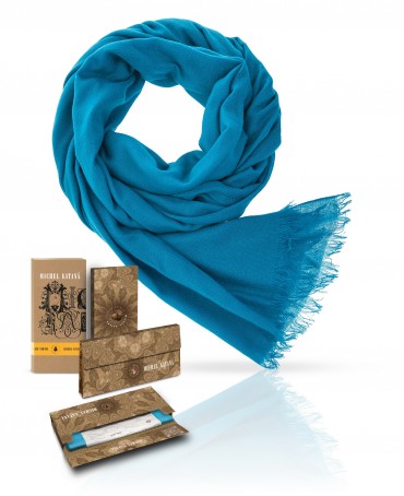 Палантин Унисекс C-CAS50_26S.1/TEAL